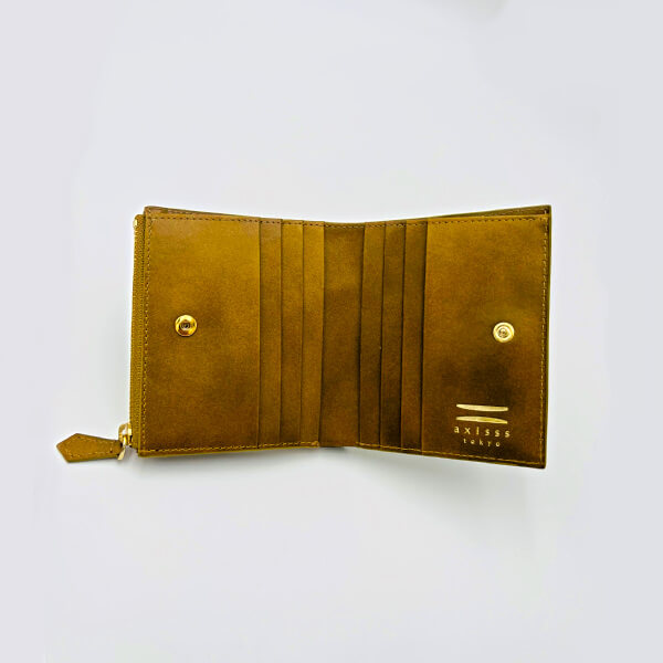 axi-021ファスナー付二つ折り財布